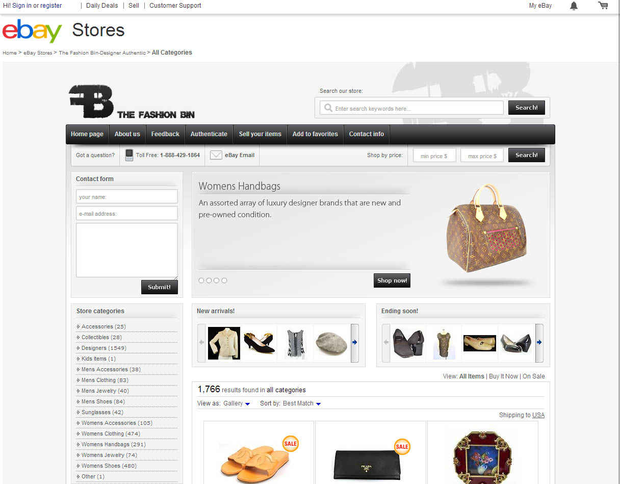 The Fashion Bin eBay Store image 0